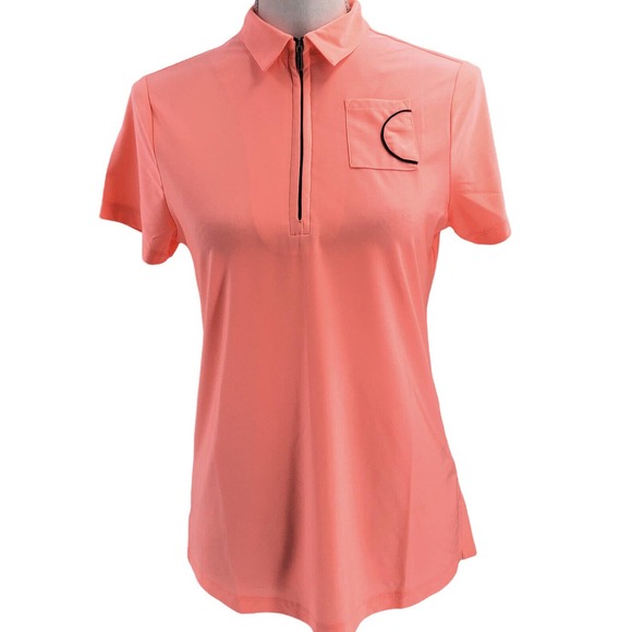 Jamie Sadock Simplicite NEW Womens Size Small Golf Polo Short Sleeve Quarter Zip - Picture 2 of 9